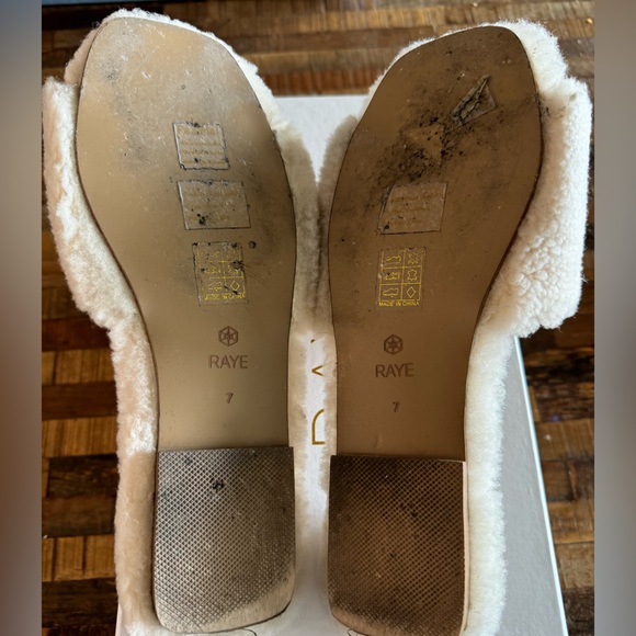 RAYE Shearling Sandal in Natural - Picture 2 of 2